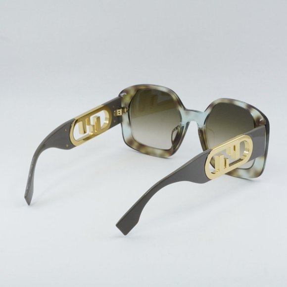 Fendi Gold and Brown Gradient Sunglasses main image 5